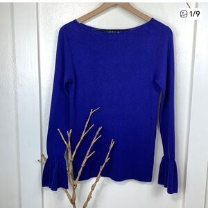 Lauren Ralph Lauren Sweater with Bell Sleeves NEW